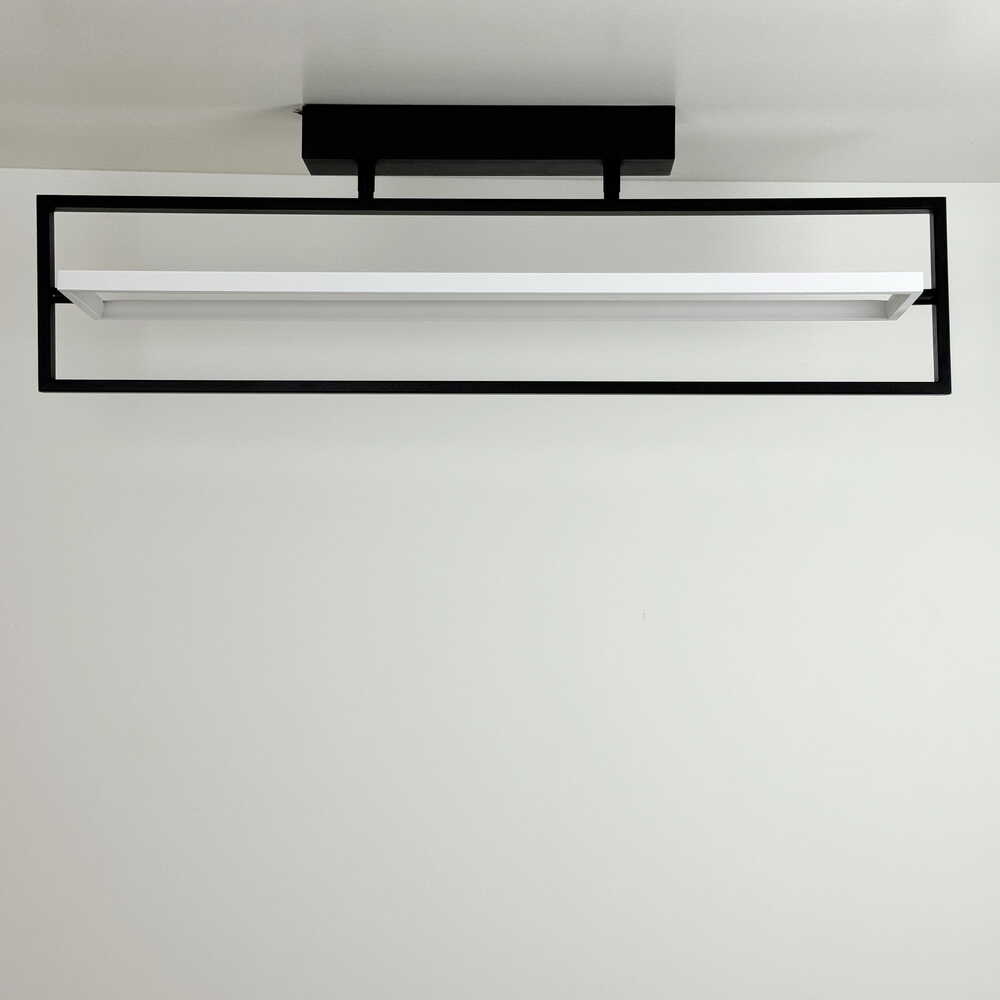 Светильник LED smart PRADA с пультом 60Вт 3000-5000K 3800Lm Прямоугольный Черно-белый 220715